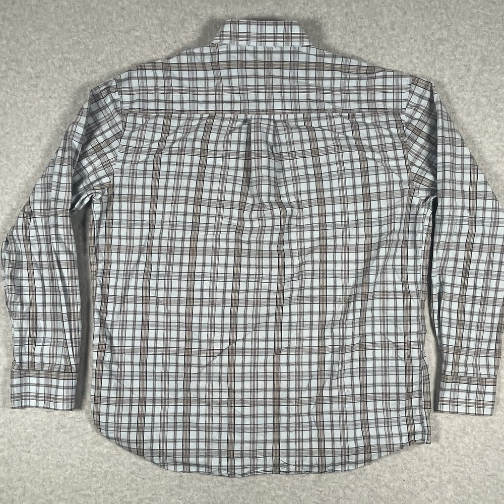 Alan Flusser Shirt XL Colorful Plaid Casual Cotton Button Up Long Sleeve Mens - Picture 6 of 9
